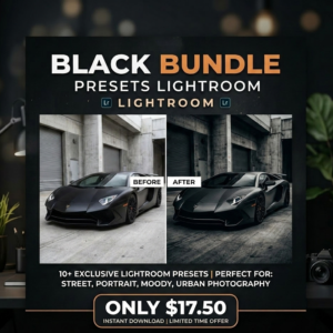 Black Presets Bundle Lightroom